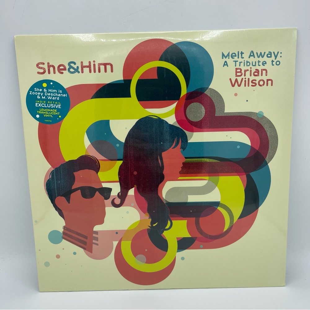 She & Him Melt Away: A Tribute To Brian Wilson Exclusive Lemonade Vinyl LP NEW
